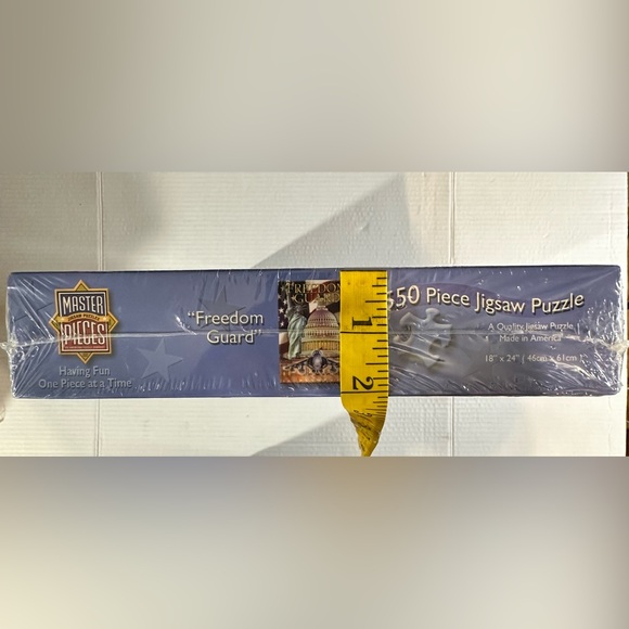 Master Pieces 550 Pc. Jigsaw Puzzle Flag Liberty Jet Freedom Guard New In Box - Picture 8 of 8